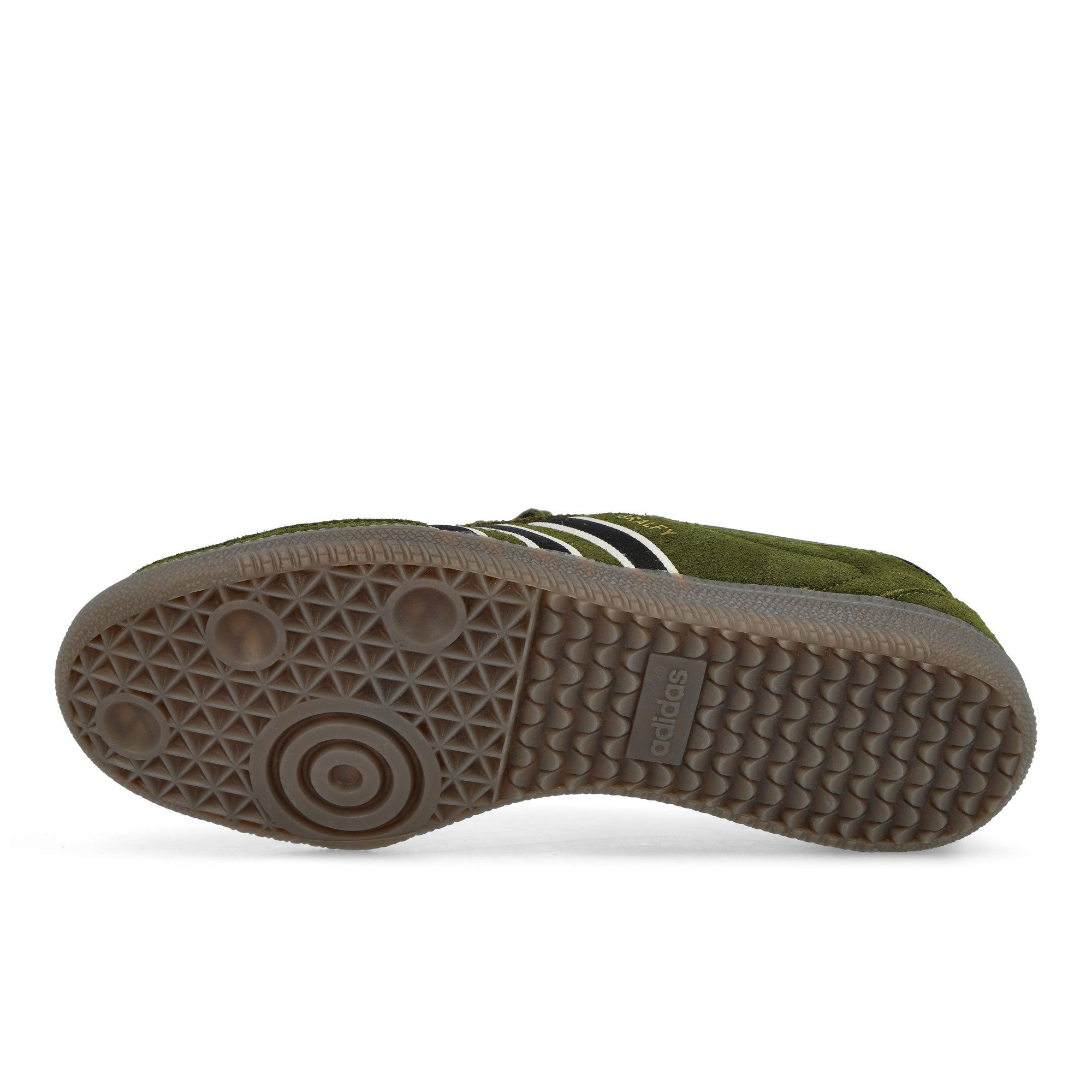 adidas Gralfy SPZL Supplier Colour / Core Black / Gum 5 Low Top Sneakers KK4203 Detail View 1 | Overkill

