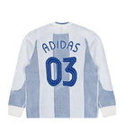 adidas Adicolor Blokecore LS Pullover White Sweatshirts KQ5085 Close-up | Overkill