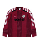 adidas Adicolor Blokecore LS Pullover Legacy Burgundy Sweatshirts KQ5086 | Overkill