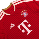 adidas FC Bayern München Home Jersey 26/27 Better Scarlet / White T-Shirt KQ6513 Close-up | Overkill
