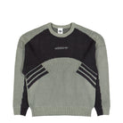 adidas Munich 93 Chunky Crewneck Sweatshirt Silver Pebble / Utility Black sweatshirt KQ9490 | Overkill
