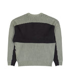 adidas Munich 93 Chunky Crewneck Sweatshirt Silver Pebble / Utility Black sweatshirt KQ9490 Close-up | Overkill
