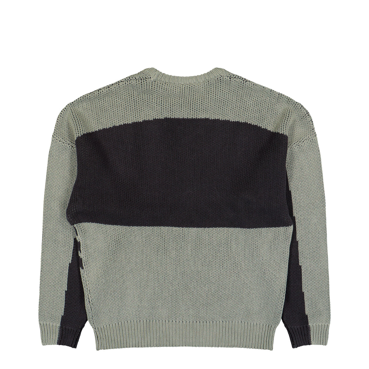 adidas Munich 93 Chunky Crewneck Sweatshirt Silver Pebble / Utility Black sweatshirt KQ9490 Close-up | Overkill

