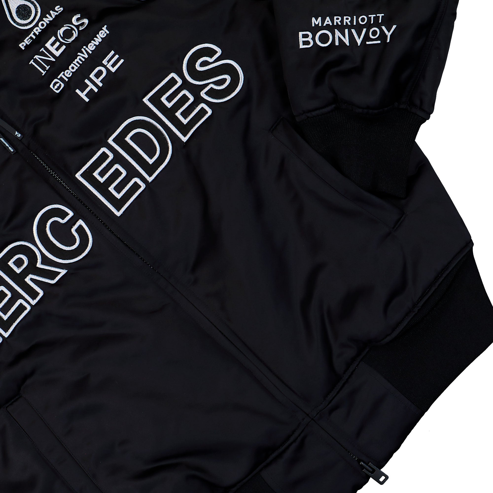 Mercedes-AMG Petronas F1 x Y-3 F1 Team Jacket Black Jackets KQ9843 Detail View 1 | Overkill