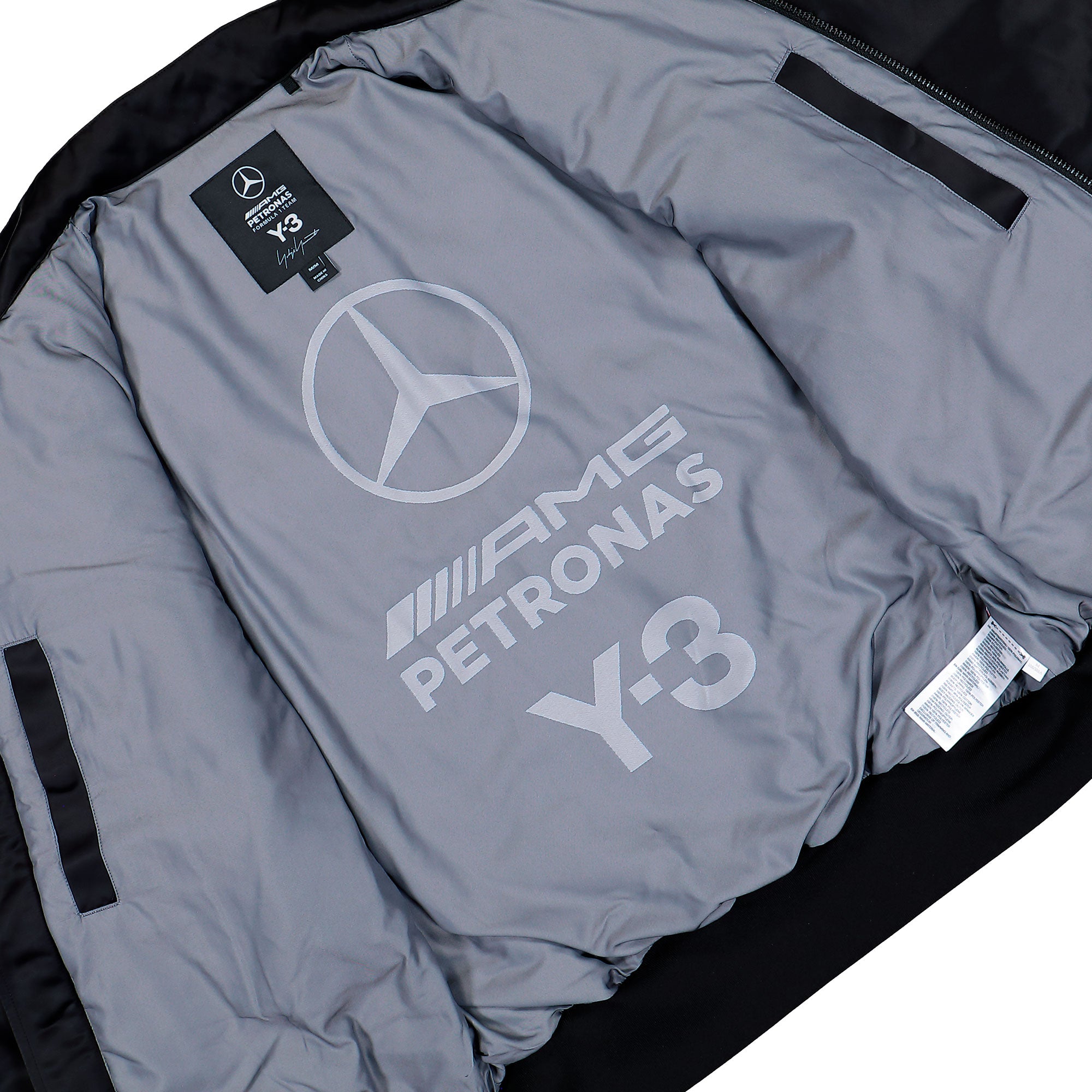 Mercedes-AMG Petronas F1 x Y-3 F1 Team Jacket Black Jackets KQ9843 Detail View 2 | Overkill