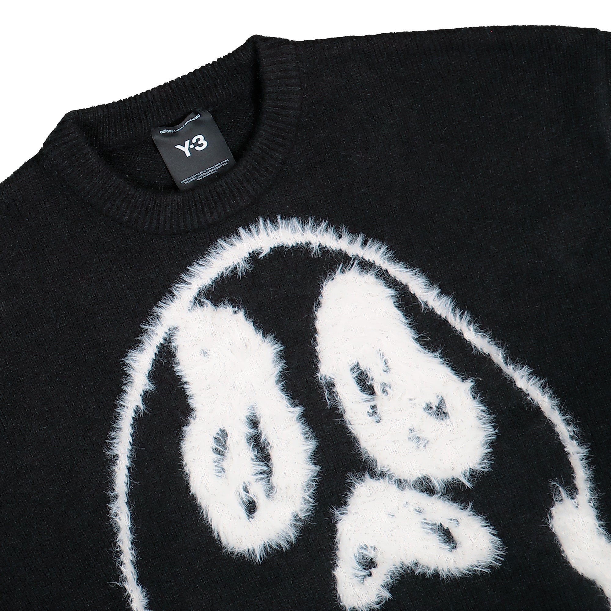 Y-3 Chito Graphic Knit Sweater Black Sweatshirt KR1127 Detailfoto | Overkill
