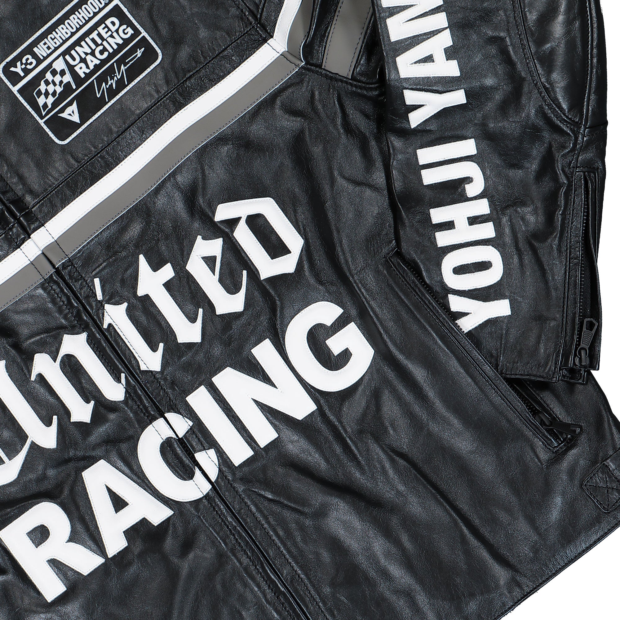Dainese x Neighborhood x Y-3 Leather Racer Jacket Black Jackets KR1364 Detail View 1 | Overkill