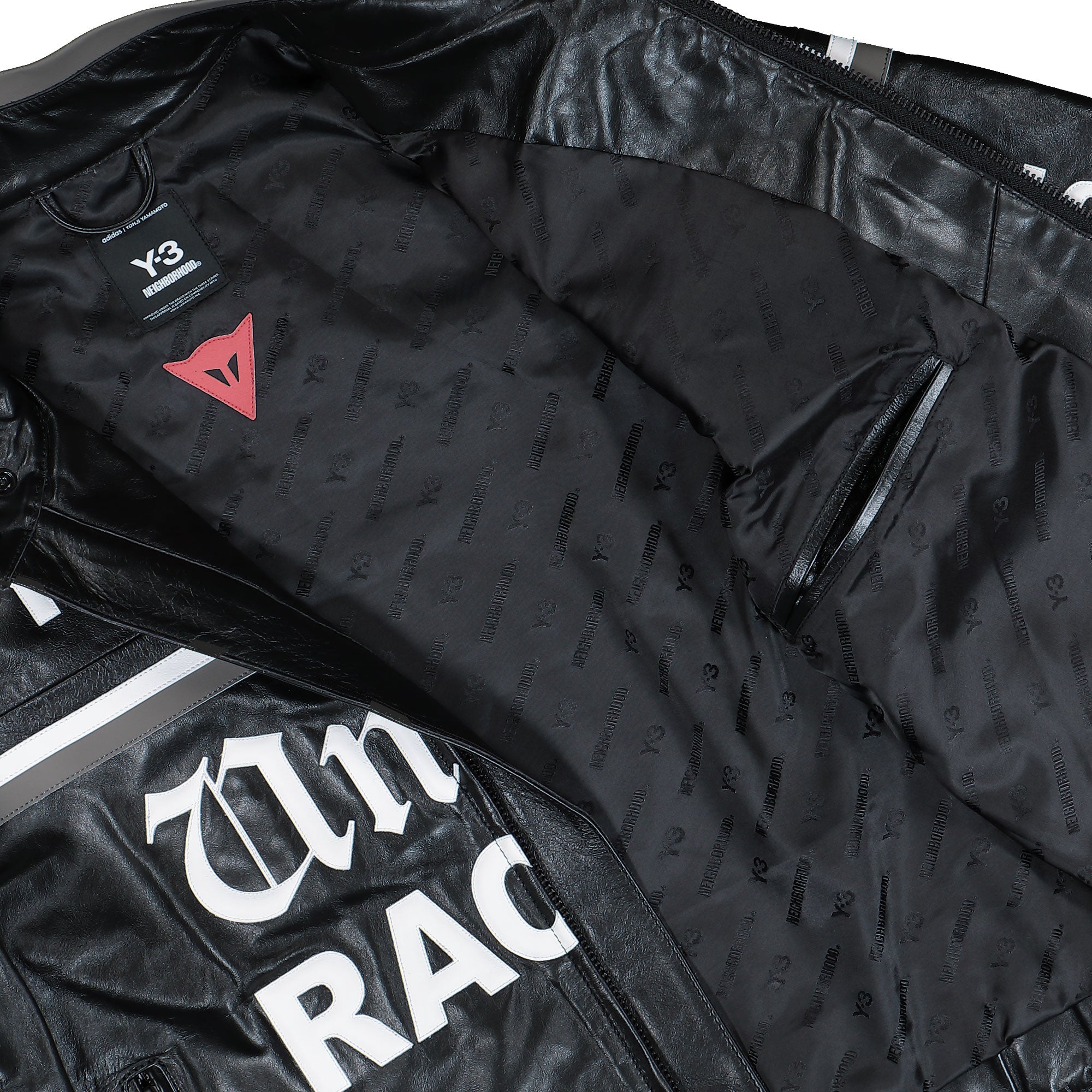 Dainese x Neighborhood x Y-3 Leather Racer Jacket Black Jackets KR1364 Detail View 2 | Overkill