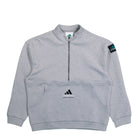 adidas  Equipment Half-Zip Sweater Medium Grey Heather Sweatshirts KR1409 | Overkill
