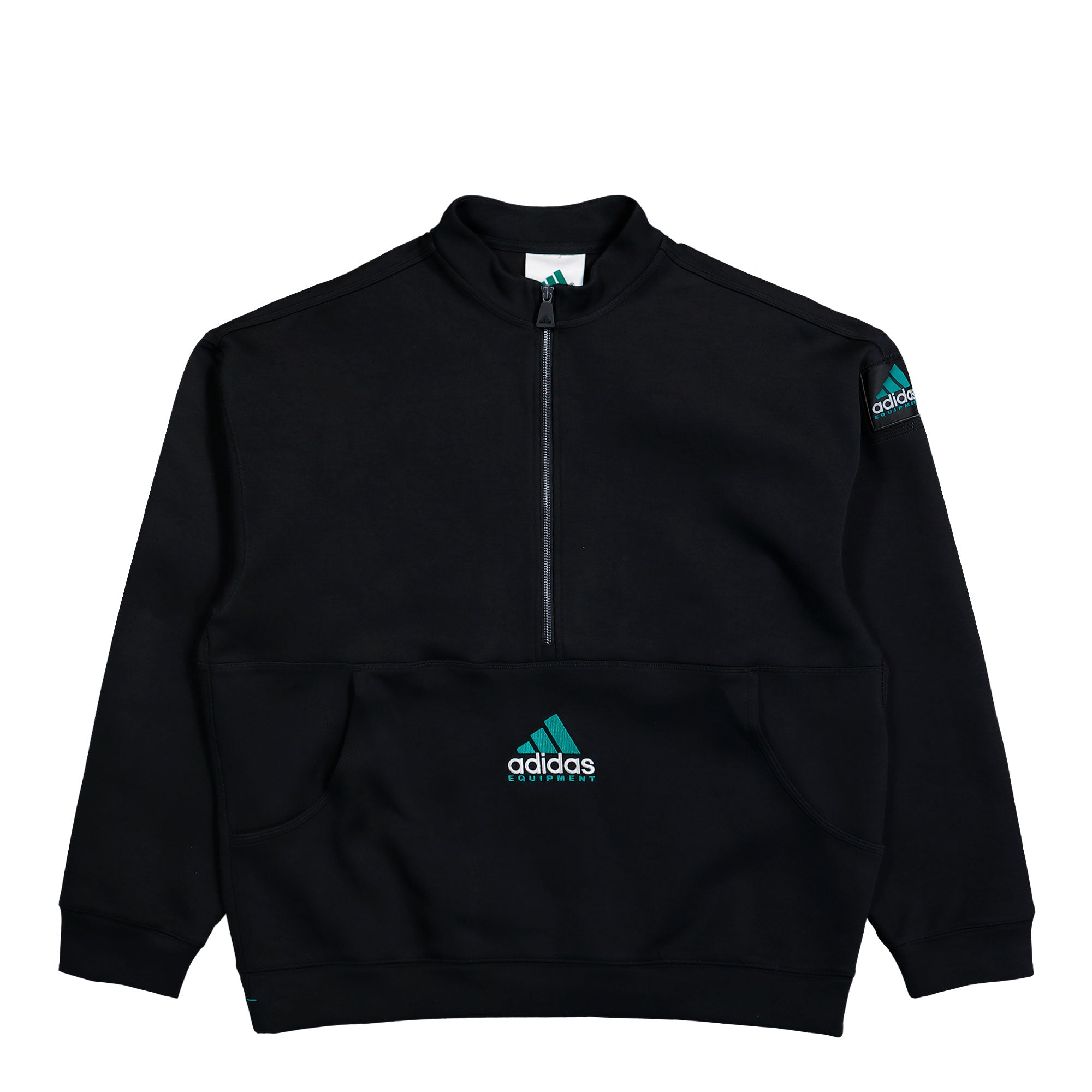 adidas  Equipment Half-Zip Sweater Black Sweatshirts KR1410 | Overkill

