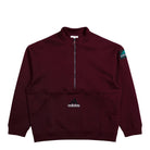 adidas  Equipment Half-Zip Sweater Maroon Sweatshirts KR1411 | Overkill
