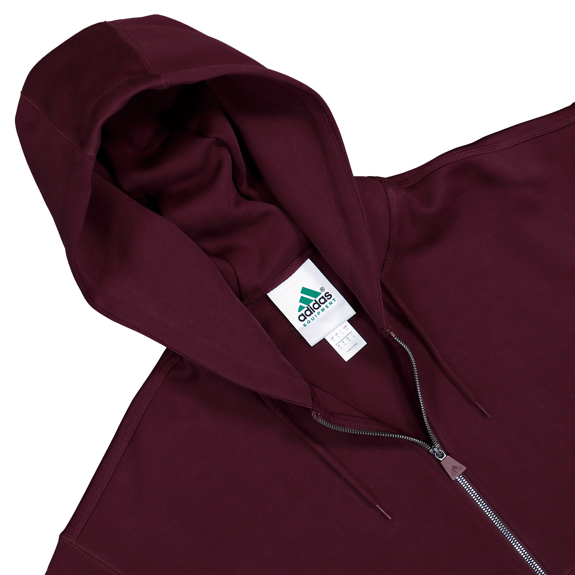adidas Equipment Full-Zip Hoodie Maroon Hoodie KR1414 Detailfoto | Overkill
