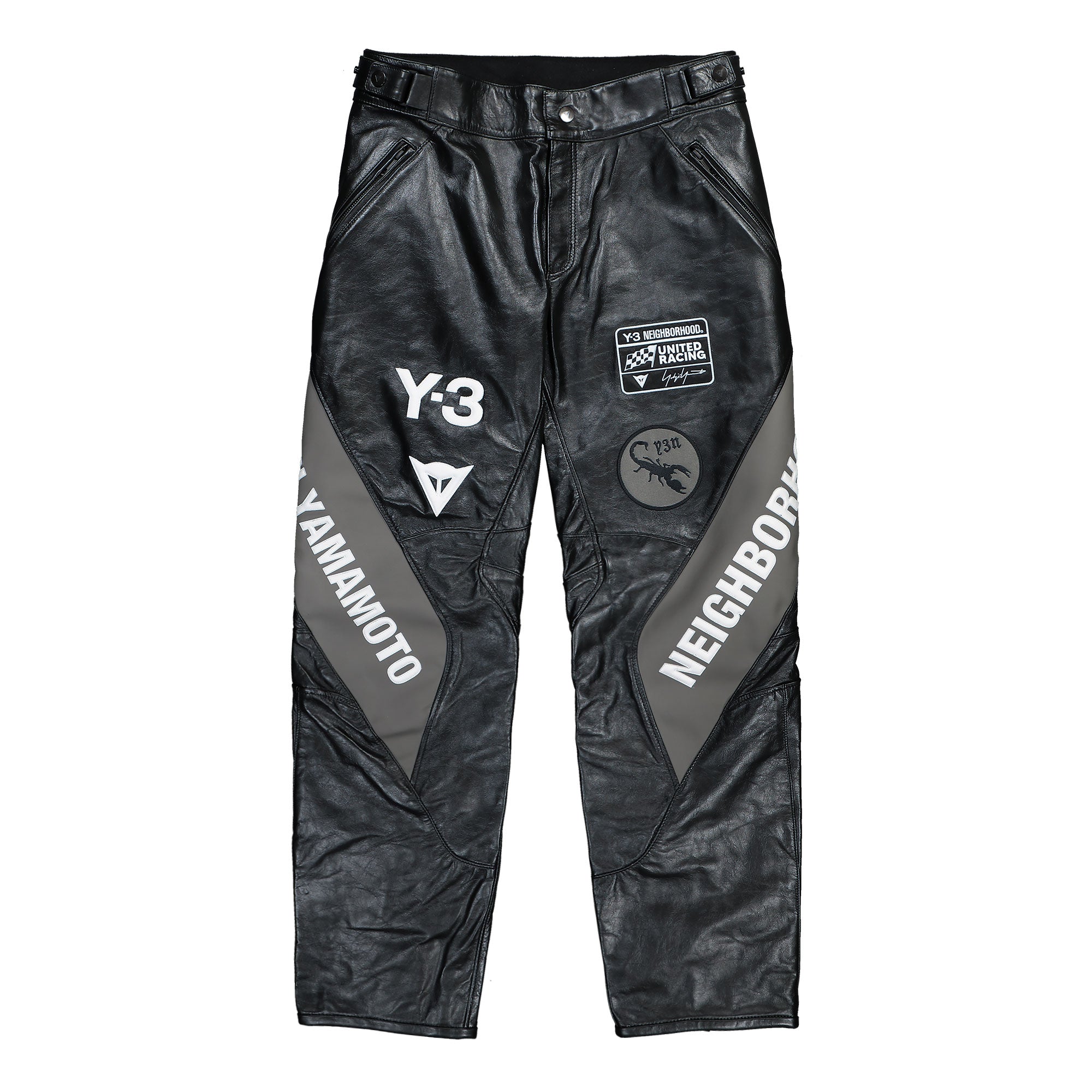 Dainese x Neighborhood x Y-3 Leather Racer Pants Black Pants KR1447 | Overkill
