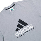 adidas  Equipment No Wash Logo Tee Medium Grey Heather T-Shirts KR3962 Detailfoto | Overkill
