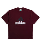 adidas  Equipment No Wash Logo Tee Maroon T-Shirts KR3963 | Overkill
