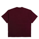 adidas  Equipment No Wash Logo Tee Maroon T-Shirts KR3963 Close-up | Overkill
