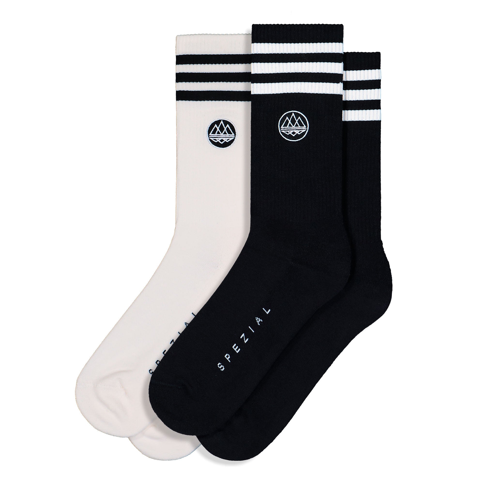adidas Mod 2 Pack Socks SPZL Chalk White / Black Socks KR4608 | Overkill
