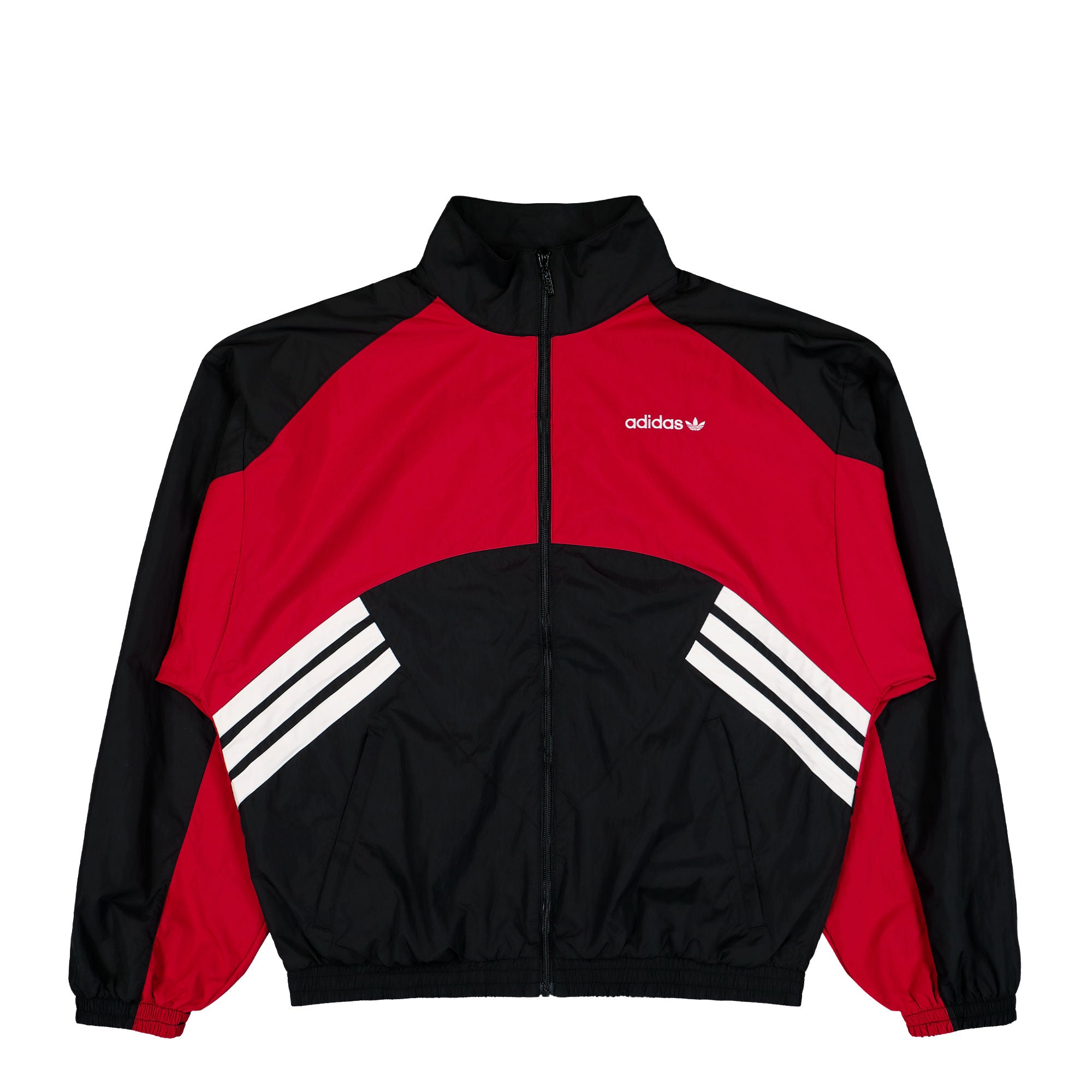 adidas Cutline Track Top Black / Team Victory Red Track Jackets KR7282 | Overkill
