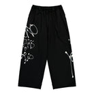 Y-3 Chito Graphic Wide Wool Pants Black Casual Pant KR8712 | Overkill
