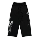 Y-3 Chito Graphic Wide Wool Pants Black Casual Pant KR8712 Close-up | Overkill
