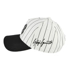 Y-3 Pinstripe Cap Chalk White Headgear KR8937 Close-up | Overkill