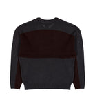 adidas Munich 93 Chunky Crewneck Sweatshirt Utility Black / Aurora Coffee sweatshirt KR9141 Close-up | Overkill
