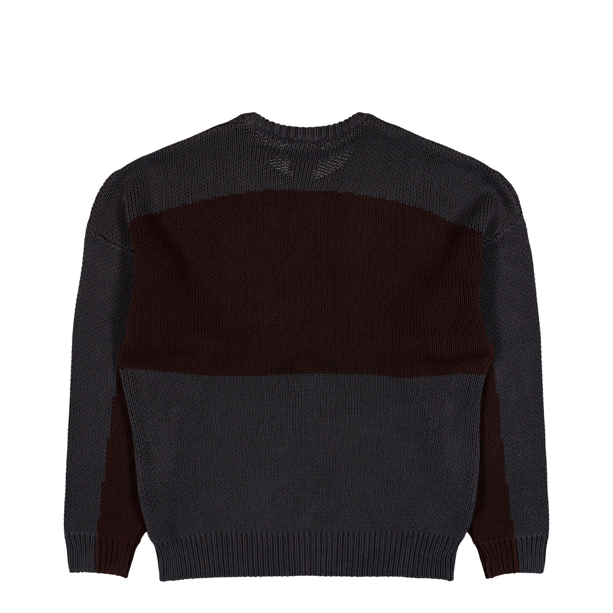 adidas Munich 93 Chunky Crewneck Sweatshirt Utility Black / Aurora Coffee sweatshirt KR9141 Close-up | Overkill
