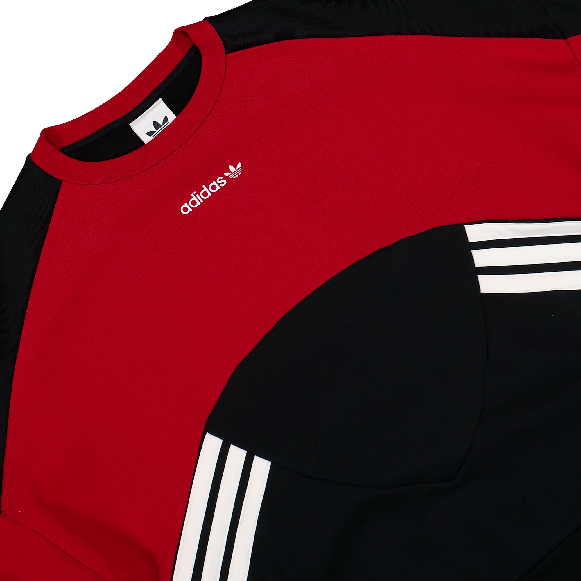 adidas Cutline Crewneck Black / Team Victory Red Sweatshirts KR9708 Detailfoto | Overkill
