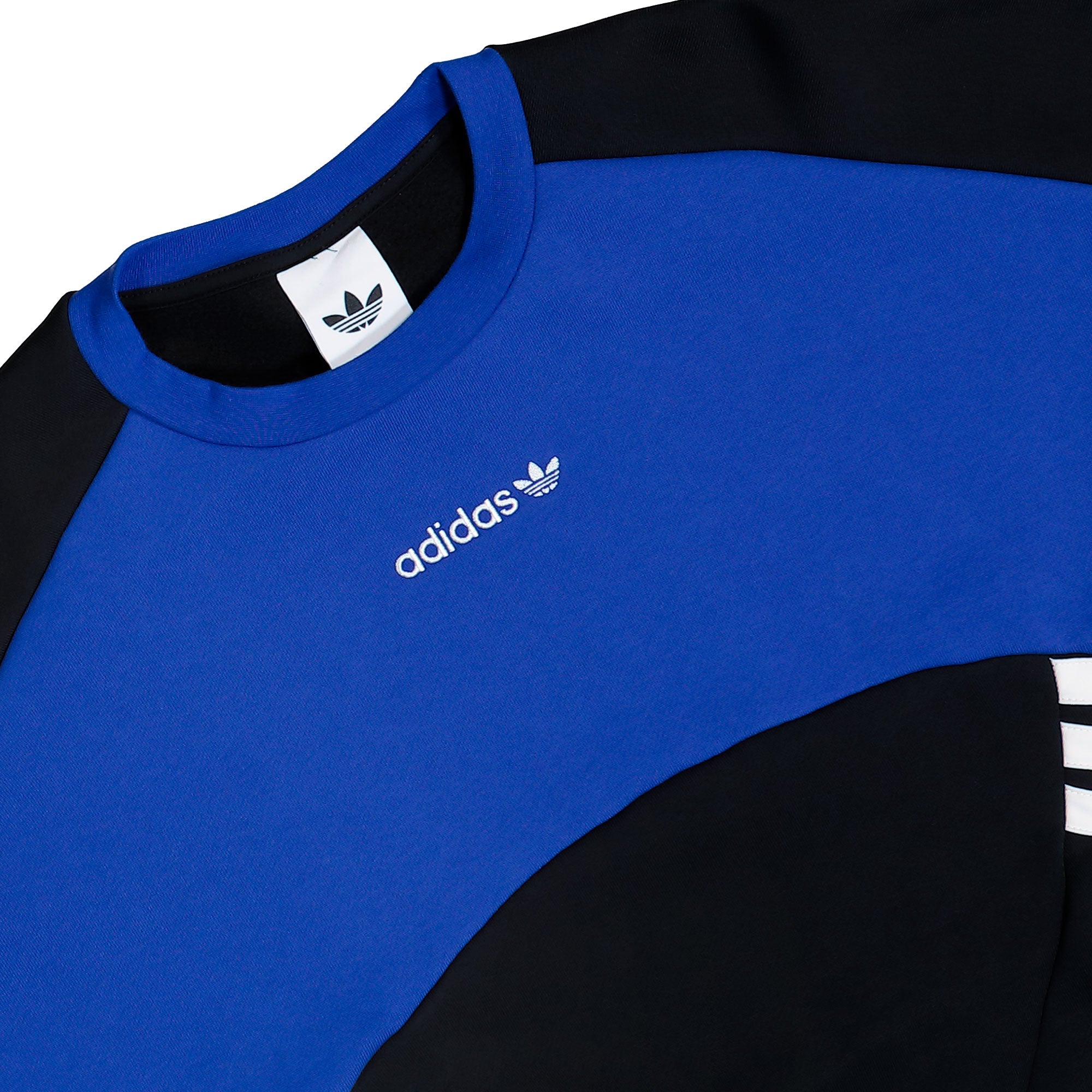 adidas Cutline Crewneck Black / Team Royal Blue Sweatshirt KR9709 Detailfoto | Overkill
