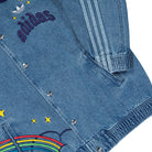 Care Bears x adidas College Denim Jacket Light Denim Jacket KS1734 Detail View 1 | Overkill
