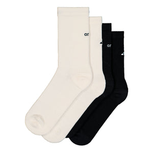 adidas 2 Pack Socks Black / Off White Socks KS3444 | Overkill
