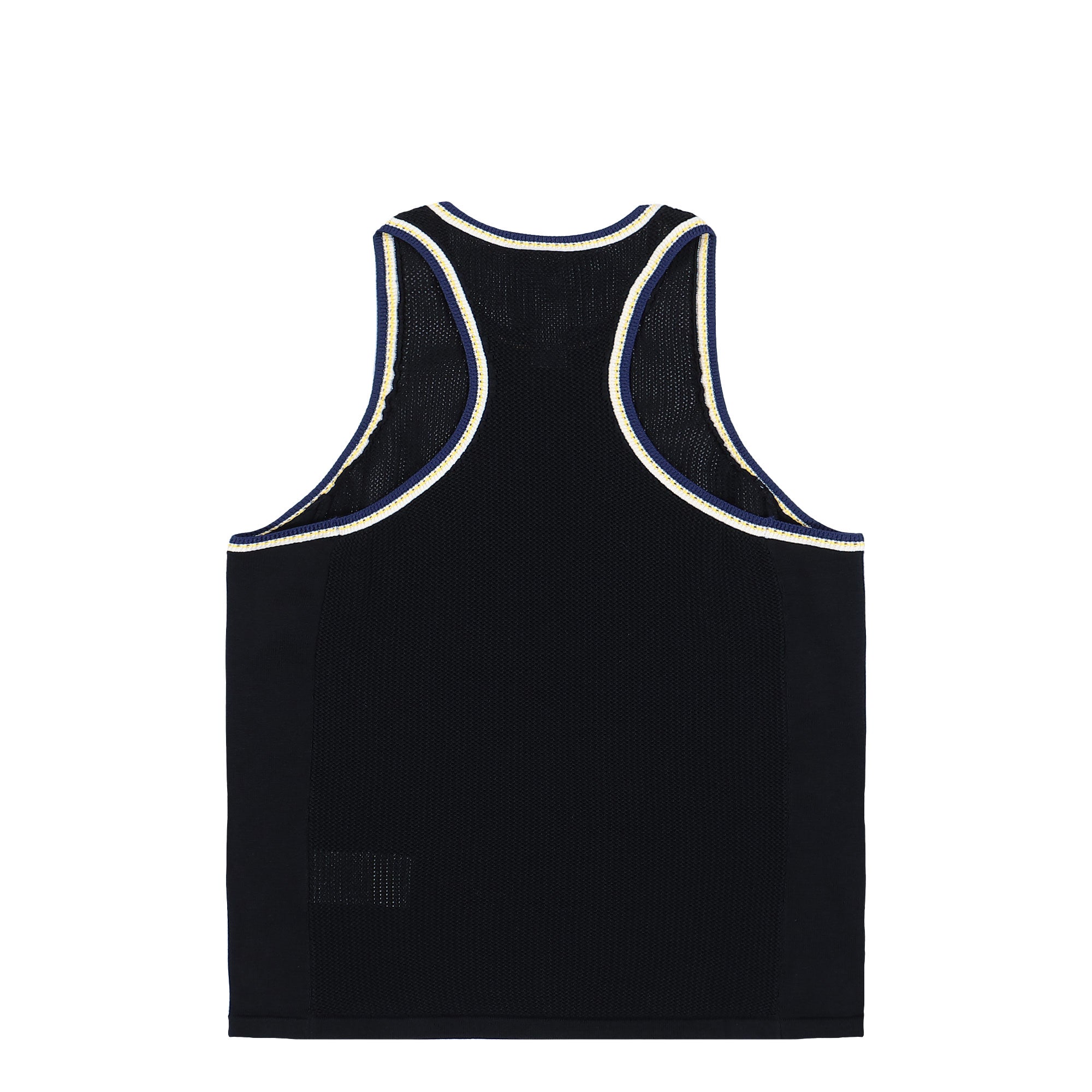 Wales Bonner x Y-3 Knit Tank Top Black Tops KS3978 Close-up | Overkill
