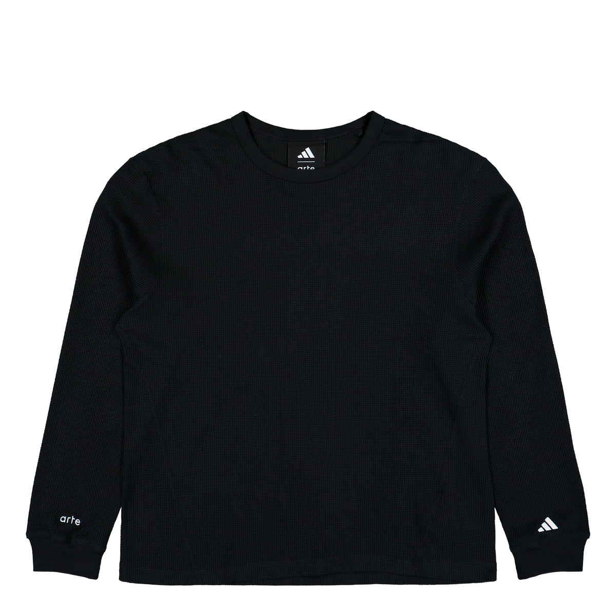 Arte Antwerp x adidas 2 Pack Waffle-Knit Longsleeves Black / Off White Longsleeves KS5593 Close-up | Overkill
