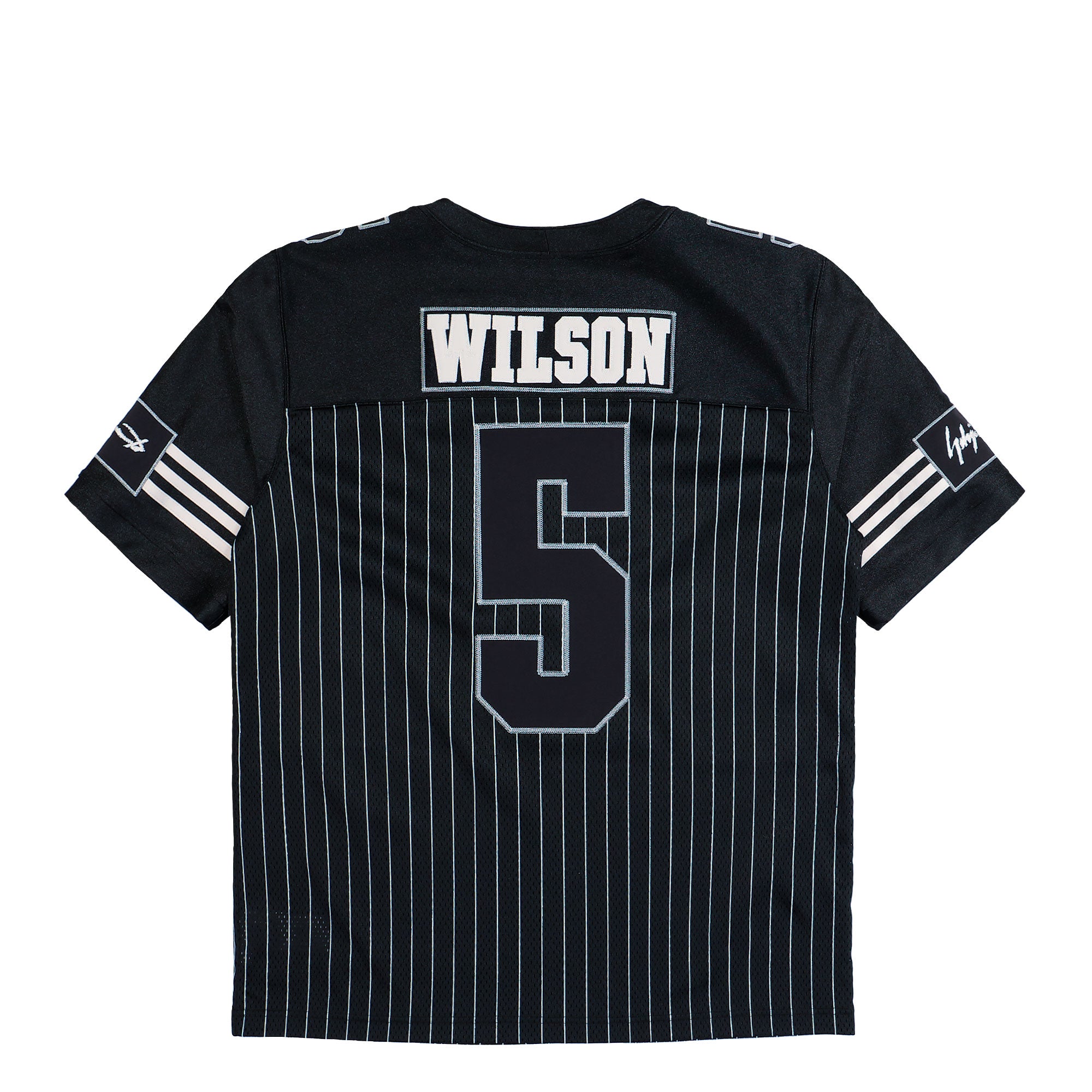 Y-3 Elite 5 American Football Jersey Black T-Shirts KS7642 Close-up | Overkill