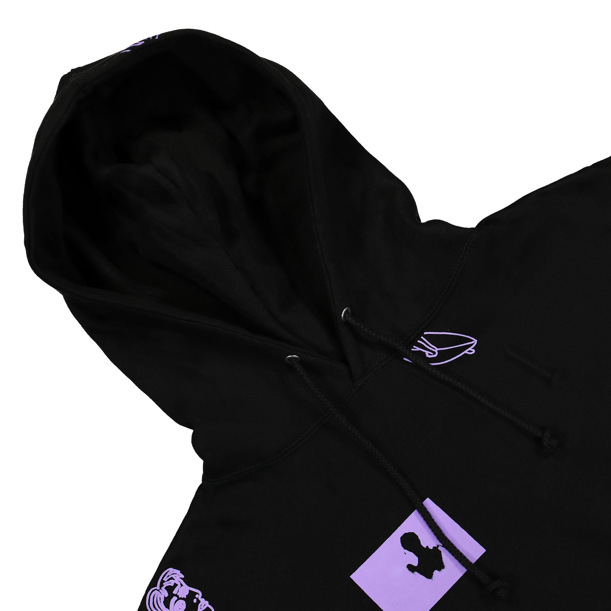 Kidsuper Studios Allover Hoodie Black Hoodies Material | Overkill