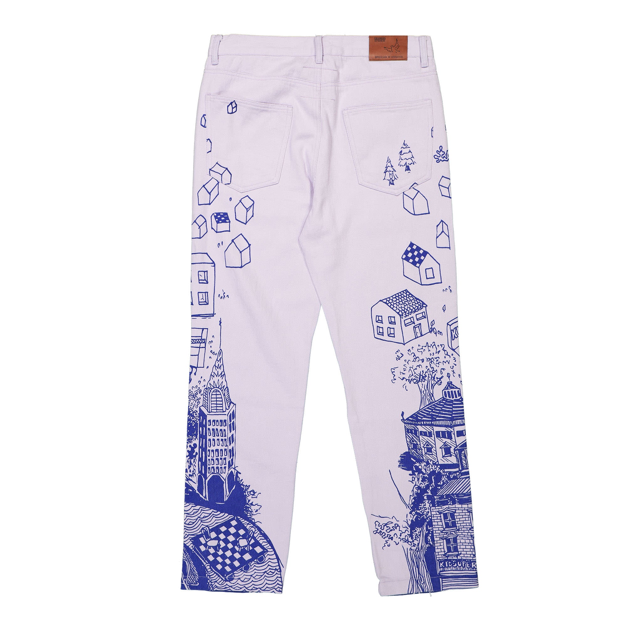 Kidsuper Studios Lucy Drawing Pants Lilac Casual Pants Material | Overkill