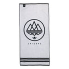 adidas Mod Trefoil Towel SPZL Black / Chalk White Towels KT0798 Close-up | Overkill
