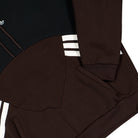 adidas Cutline Hoodie Aurora Coffee / Utility Black Hoodies KT4297 Detail View 1 | Overkill

