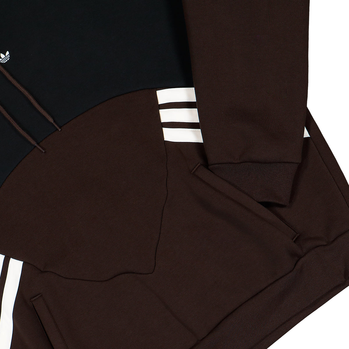 adidas Cutline Hoodie Aurora Coffee / Utility Black Hoodies KT4297 Detail View 1 | Overkill

