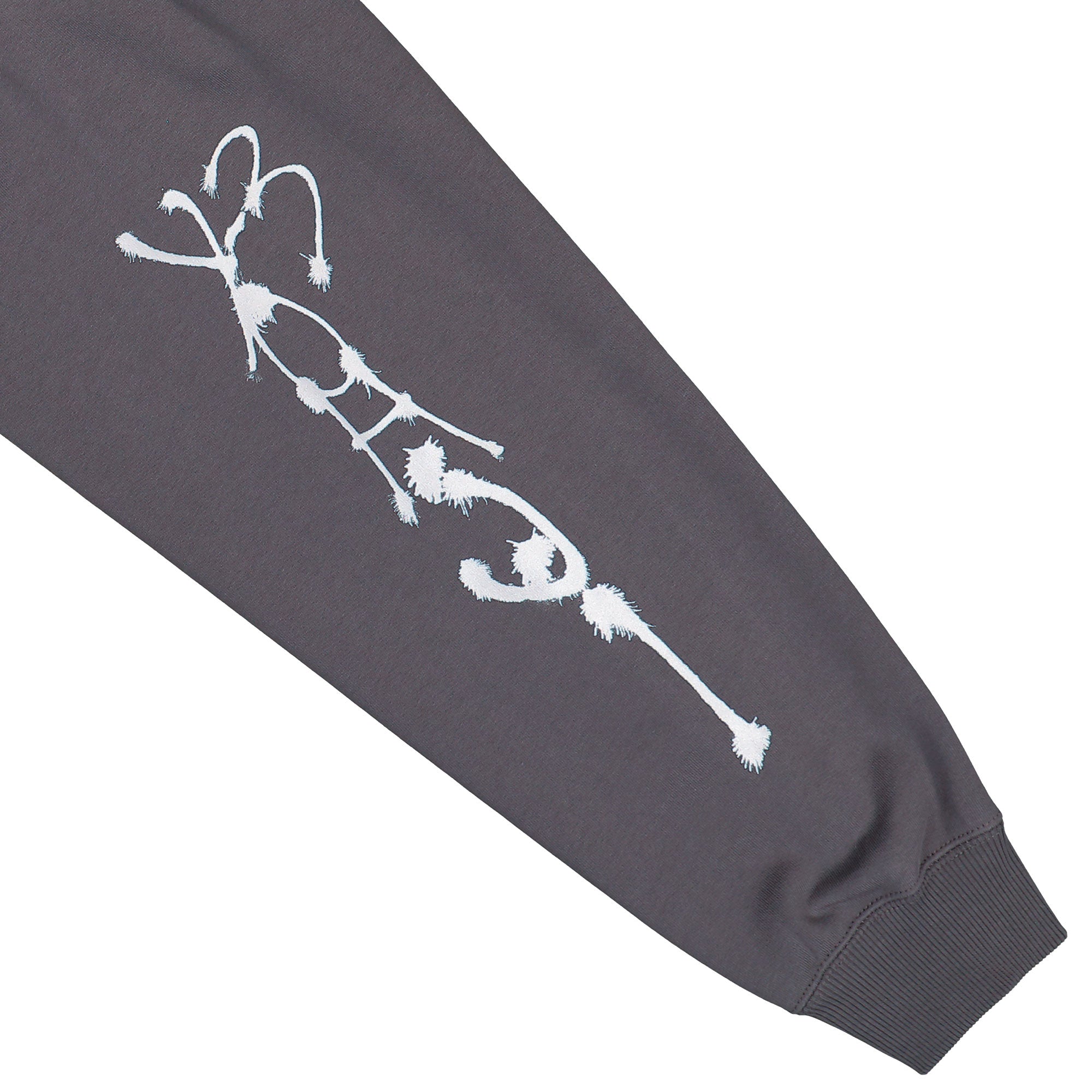 Y-3 Chito Graphic French Terry Zip Hoodie Grey Five Hoodies KU2252 Detail View 3 | Overkill