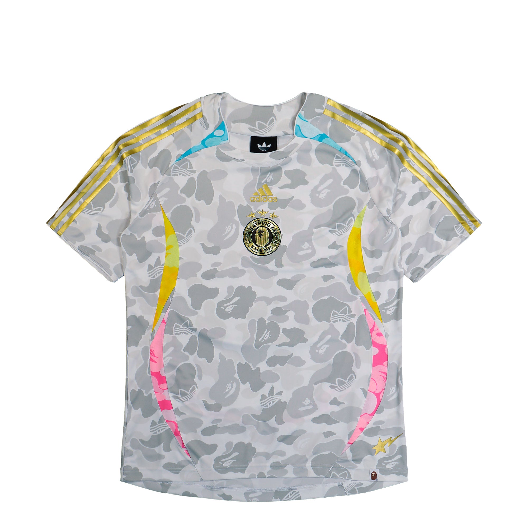 BAPE x adidas Teamgeist Tee White T-shirts KU5996 | Overkill
