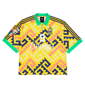 Willy Chavarria x adidas AOP Jersey Solar Lemon / Pure Purple / Solar Turbo T-Shirts KU7799 | Overkill
