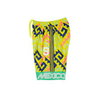 Willy Chavarria x adidas AOP Longshort Solar Lemon / Pure Purple / Solar Turbo short KU7804 Detailfoto | Overkill
