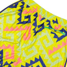 Willy Chavarria x adidas AOP Longshort Solar Lemon / Pure Purple / Solar Turbo short KU7804 Detail View 2 | Overkill
