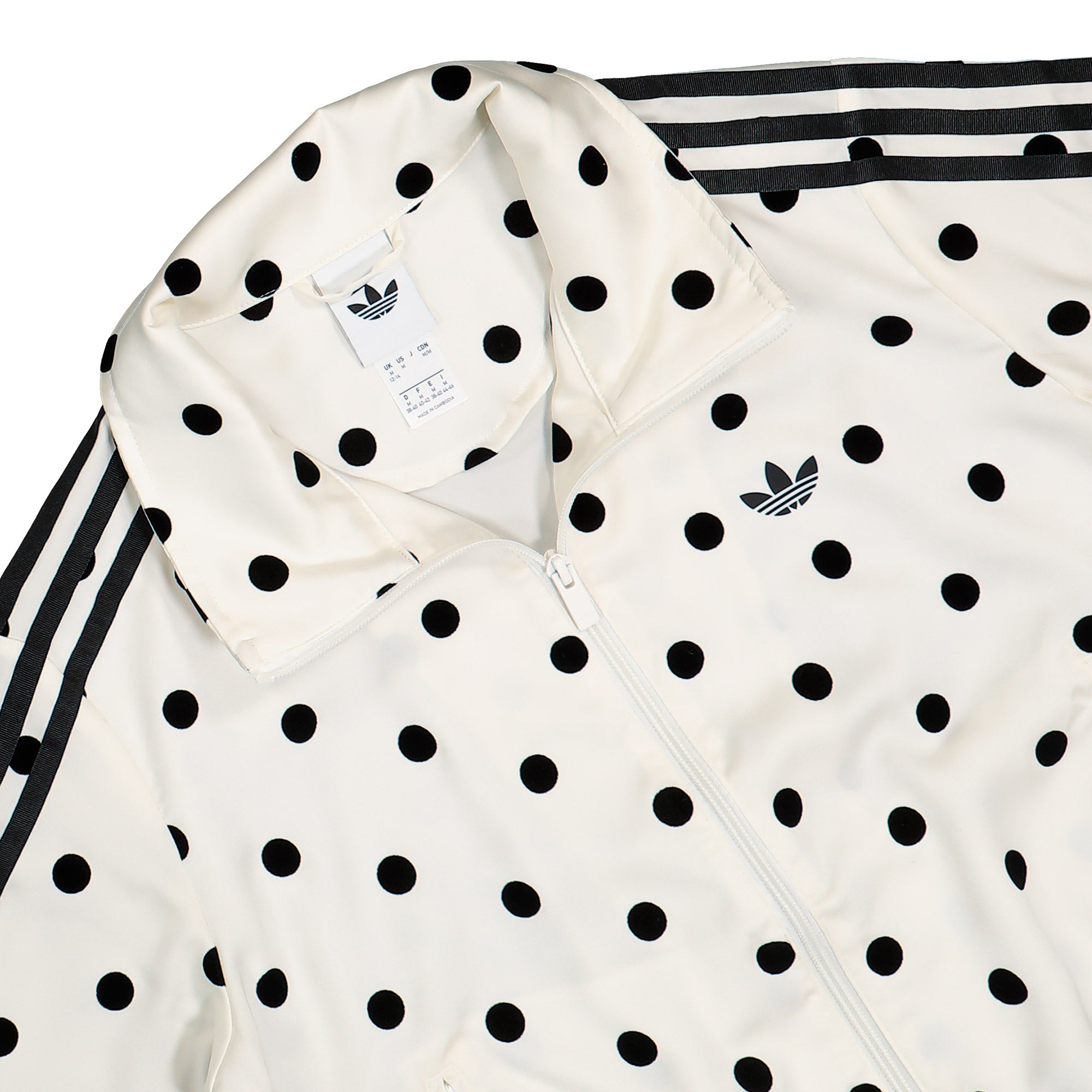 adidas Satin Polka Dots Track Top Off White Track Jacket KV1165 Detailfoto | Overkill
