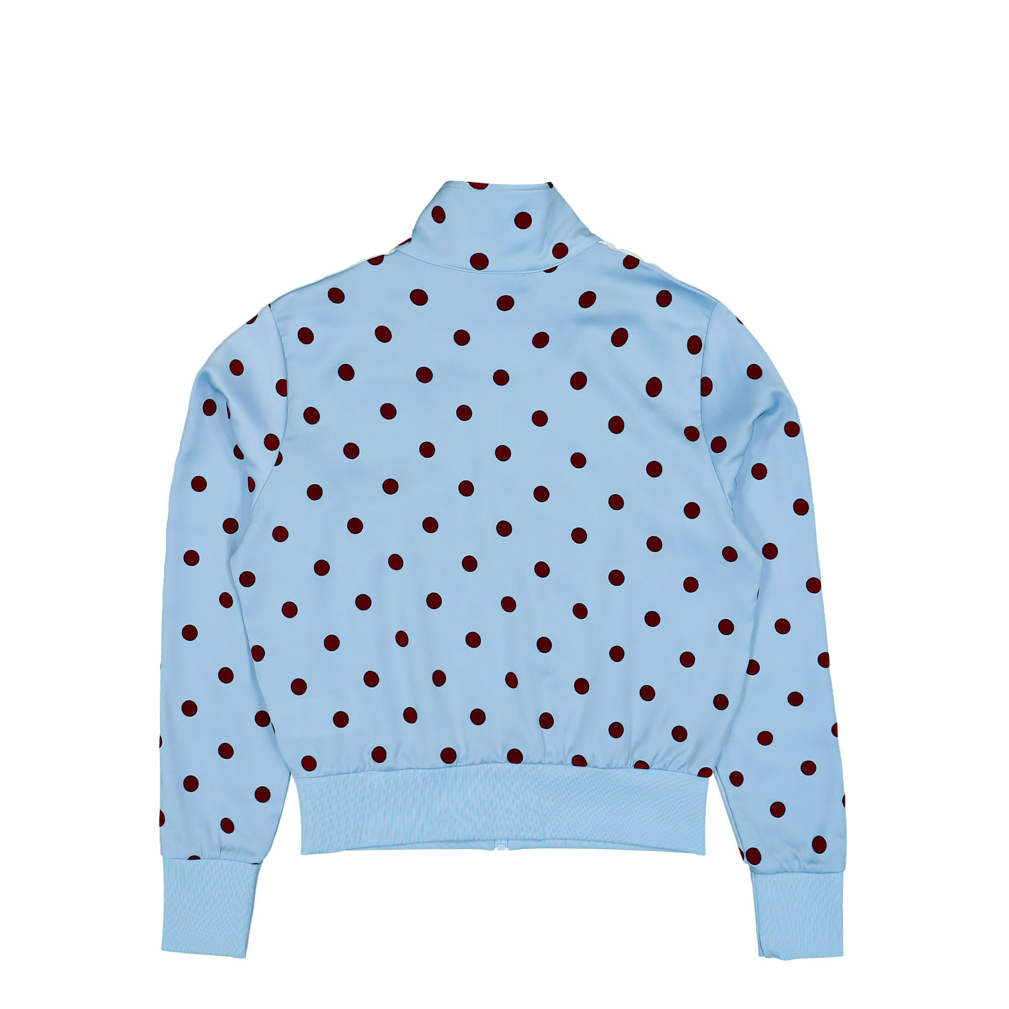 adidas Satin Polka Dots Track Top Clear Sky Track Jacket KV1167 Close-up | Overkill
