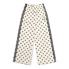 adidas Satin Polka Dots Wide Leg Pant Off White Track Pant KV1168 | Overkill
