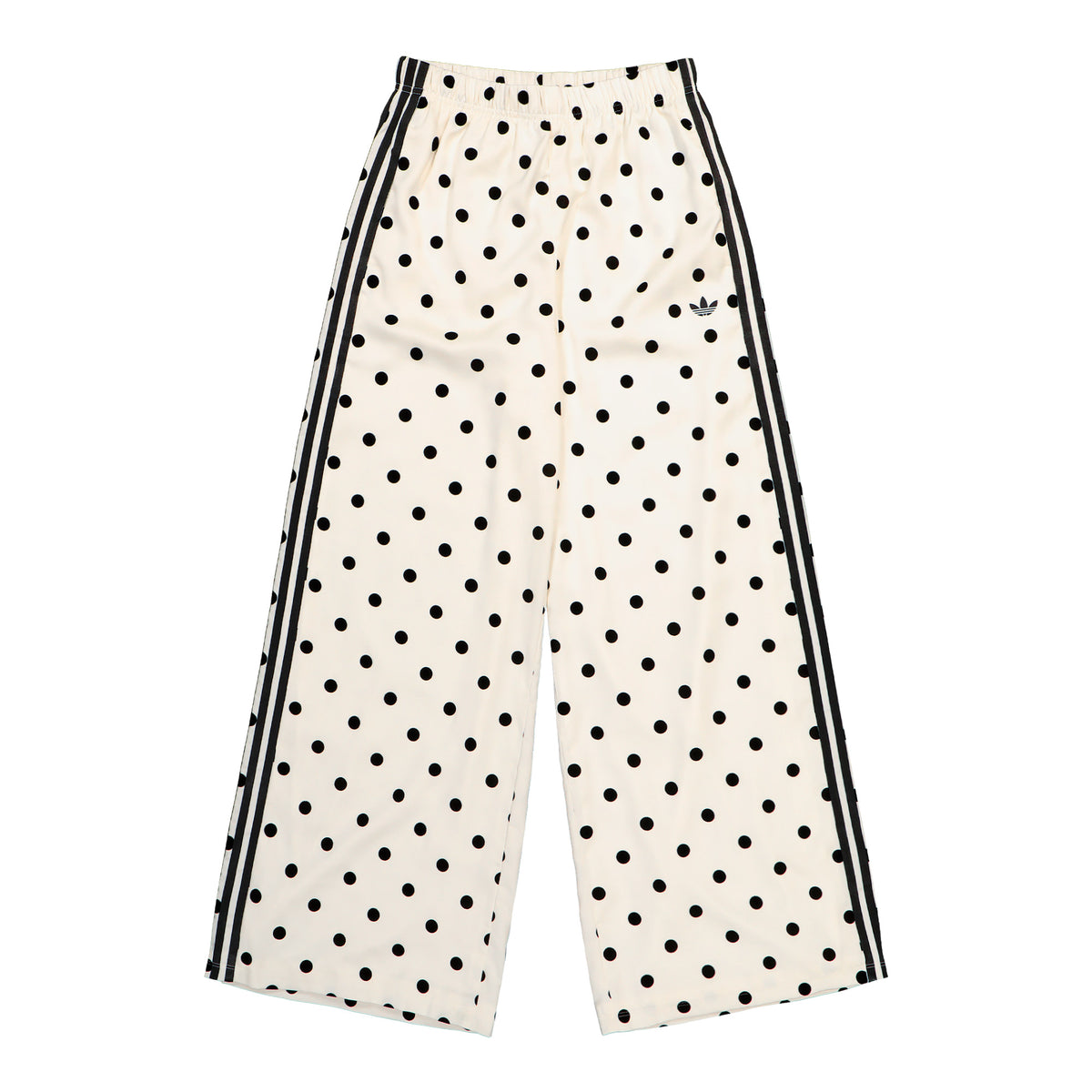 adidas Satin Polka Dots Wide Leg Pant Off White Track Pant KV1168 | Overkill
