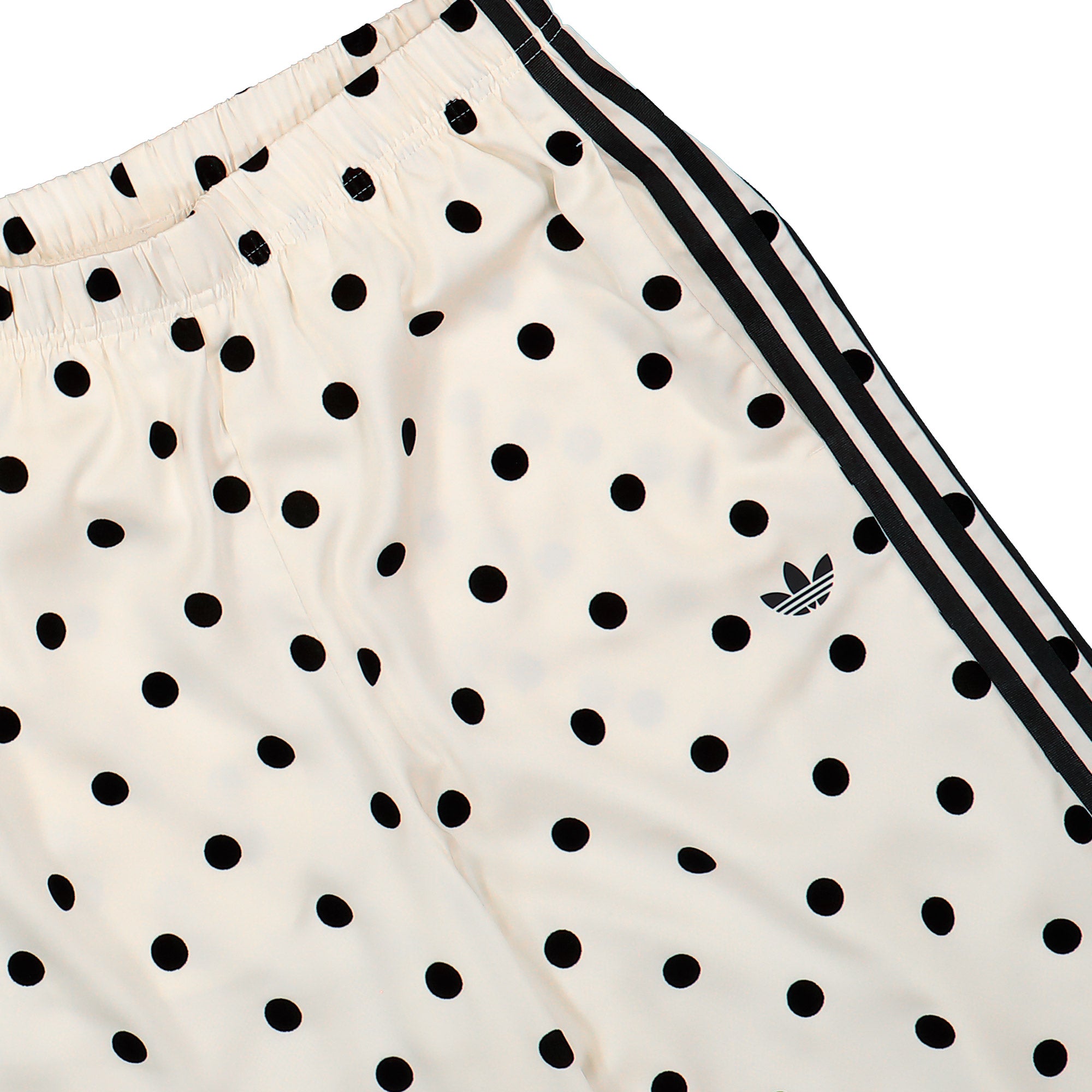 adidas Satin Polka Dots Wide Leg Pant Off White Track Pant KV1168 Detail View 1 | Overkill
