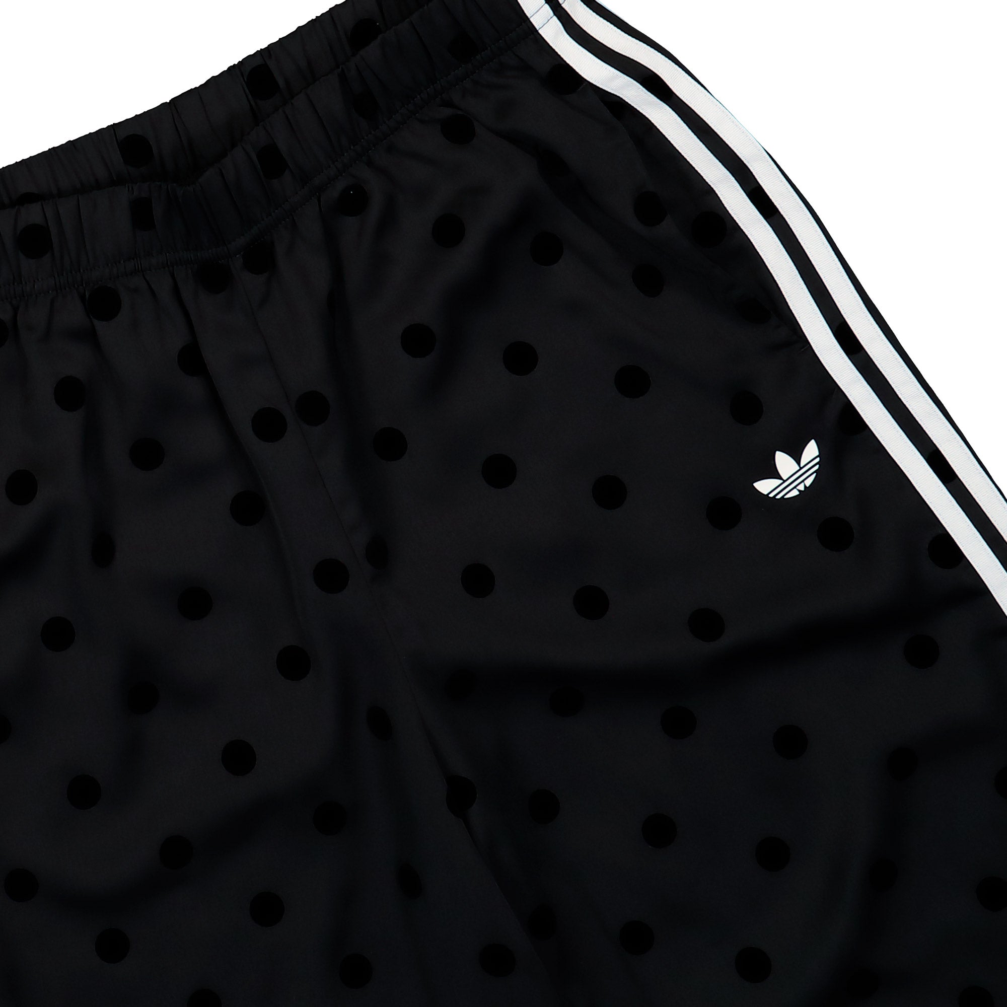 adidas Satin Polka Dots Wide Leg Pant Black Track Pant KV1169 Detail View 1 | Overkill

